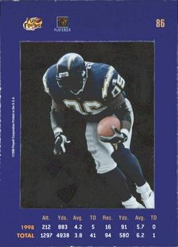 1999 Playoff Absolute SSD - Purple #86 Natrone Means Back