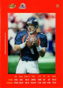 1999 Playoff Absolute SSD - Red #36 John Elway Back