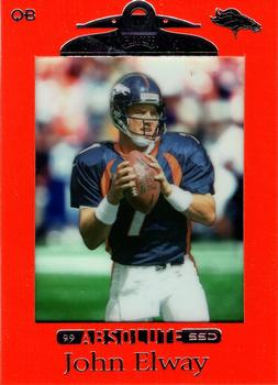 1999 Playoff Absolute SSD - Red #36 John Elway Front