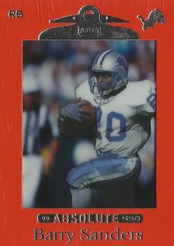 1999 Playoff Absolute SSD - Red #39 Barry Sanders Front