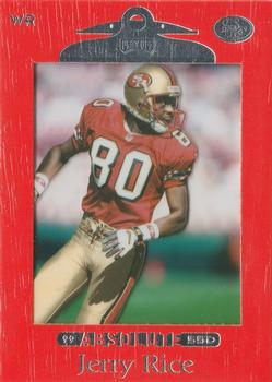 1999 Playoff Absolute SSD - Red #89 Jerry Rice Front