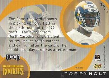 1999 Playoff Absolute SSD - Absolute Rookies #AR17 Torry Holt Back