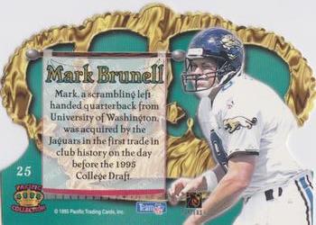 1995 Pacific Crown Royale #25 Mark Brunell Back