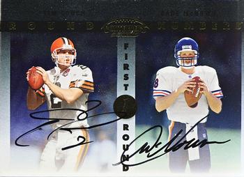 1999 Playoff Contenders SSD - Round Numbers Autographs #RN5 Tim Couch / Cade McNown Front
