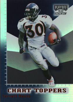 1999 Playoff Momentum SSD - Chart Toppers #CT 12 Terrell Davis Front