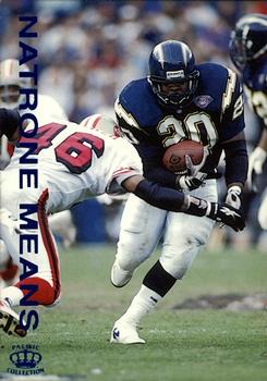 1995 Pacific Gridiron #1 Natrone Means Front