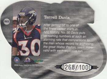 1999 Score Supplemental - Behind the Numbers #BN30 Terrell Davis Back