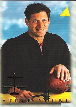 1995 Pinnacle #192 Steve Young Front