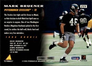1995 Pinnacle #225 Mark Bruener Back