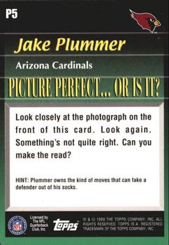 1999 Topps - Picture Perfect #P5 Jake Plummer Back