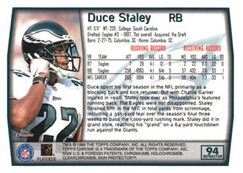 1999 Topps Chrome - Refractors #94 Duce Staley Back