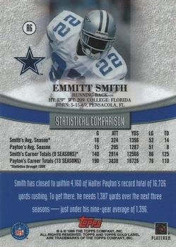 1999 Topps Gold Label - Race to... Gold #R6 Emmitt Smith Back