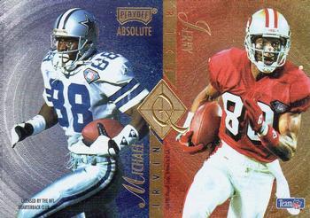 1995 Playoff Absolute - Quad Series #Q9 Michael Irvin / Jerry Rice / Tim Brown / Cris Carter Front