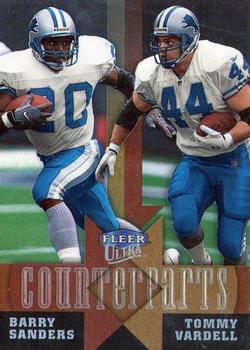 1999 Ultra - Counterparts #12 CP Barry Sanders / Tommy Vardell Front
