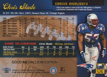 1999 Ultra - Gold Medallion #52G Chris Slade Back