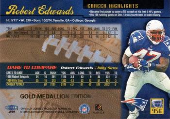 1999 Ultra - Gold Medallion #95G Robert Edwards Back