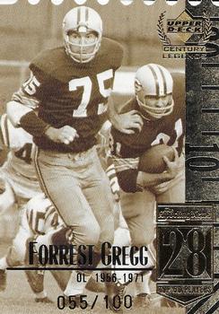 1999 Upper Deck Century Legends - Century Collection #28 Forrest Gregg Front