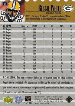 1999 Upper Deck Century Legends - Century Collection #54 Reggie White Back
