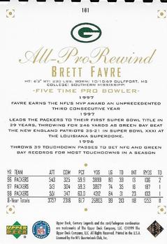 1999 Upper Deck Century Legends - Century Collection #101 Brett Favre Back