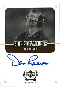 1999 Upper Deck Century Legends - Epic Signatures #DR Dan Reeves Front