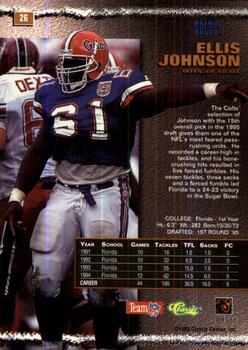 1995 Pro Line #26 Ellis Johnson Back