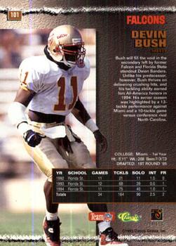 1995 Pro Line #101 Devin Bush Back