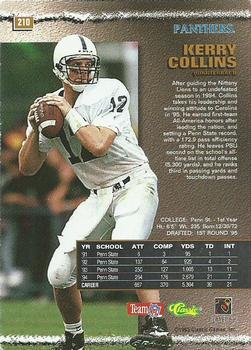 1995 Pro Line #210 Kerry Collins Back