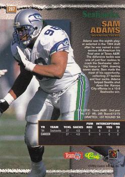 1995 Pro Line #287 Sam Adams Back