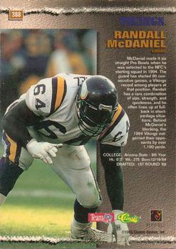 1995 Pro Line #388 Randall McDaniel Back