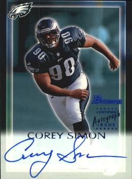 2000 Bowman - Autographs #CS Corey Simon Front