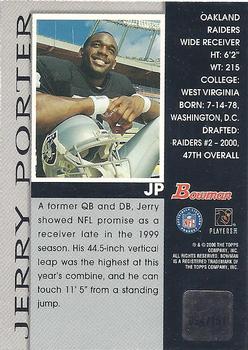 2000 Bowman - Autographs #JP Jerry Porter Back