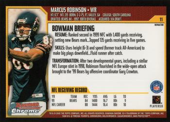 2000 Bowman Chrome - Refractors #11 Marcus Robinson Back