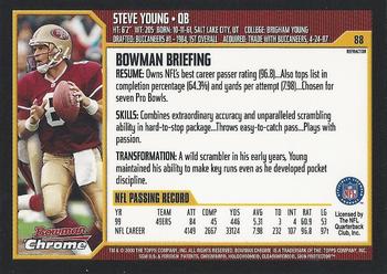 2000 Bowman Chrome - Refractors #88 Steve Young Back