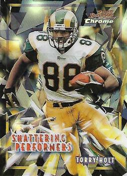 2000 Bowman Chrome - Shattering Performers Refractors #SP16 Torry Holt Front