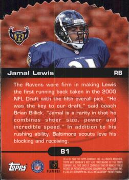 2000 Bowman's Best - Best Bets #B1 Jamal Lewis Back
