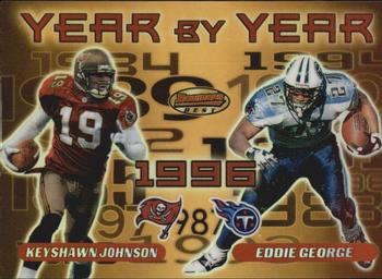 2000 Bowman's Best - Year by Year #Y2 Keyshawn Johnson / Eddie George Front