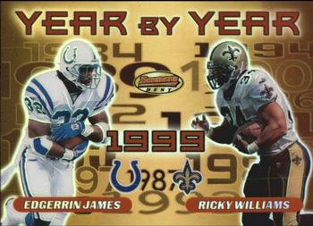 2000 Bowman's Best - Year by Year #Y5 Edgerrin James / Ricky Williams Front
