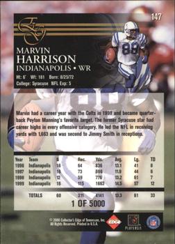 2000 Collector's Edge EG - Uncirculated #147 Marvin Harrison Back