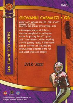2000 Collector's Edge Masters - Future Masters Silver #FM28 Giovanni Carmazzi Back