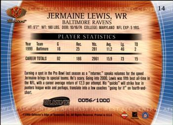 2000 Collector's Edge Masters - HoloSilver #14 Jermaine Lewis Back