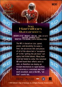 2000 Collector's Edge Masters - Majestic #M30 Joe Hamilton Back