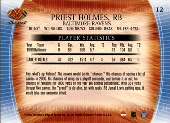 2000 Collector's Edge Masters - Retail #12 Priest Holmes Back