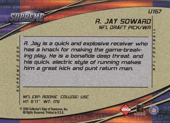 2000 Collector's Edge Supreme - Update #U157 R.Jay Soward Back