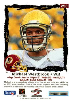 1995 Score #253 Michael Westbrook Back
