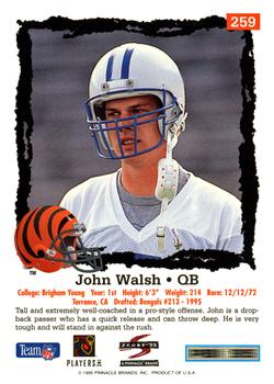 1995 Score #259 John Walsh Back