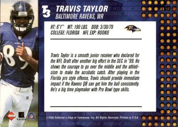 2000 Collector's Edge T3 - Retail #156 Travis Taylor Back