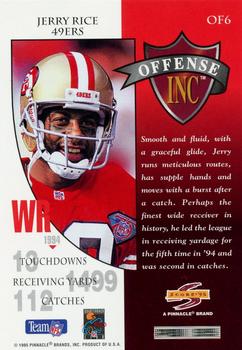 1995 Score - Offense Inc #OF6 Jerry Rice Back