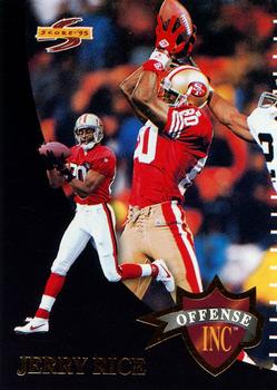 1995 Score - Offense Inc #OF6 Jerry Rice Front