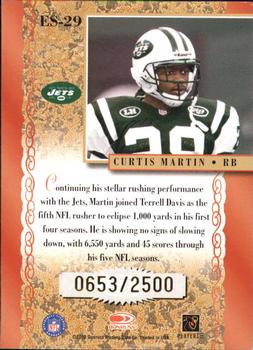 2000 Donruss - Elite Series #ES-29 Curtis Martin Back
