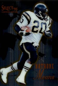 1995 Select Certified #12 Natrone Means Front